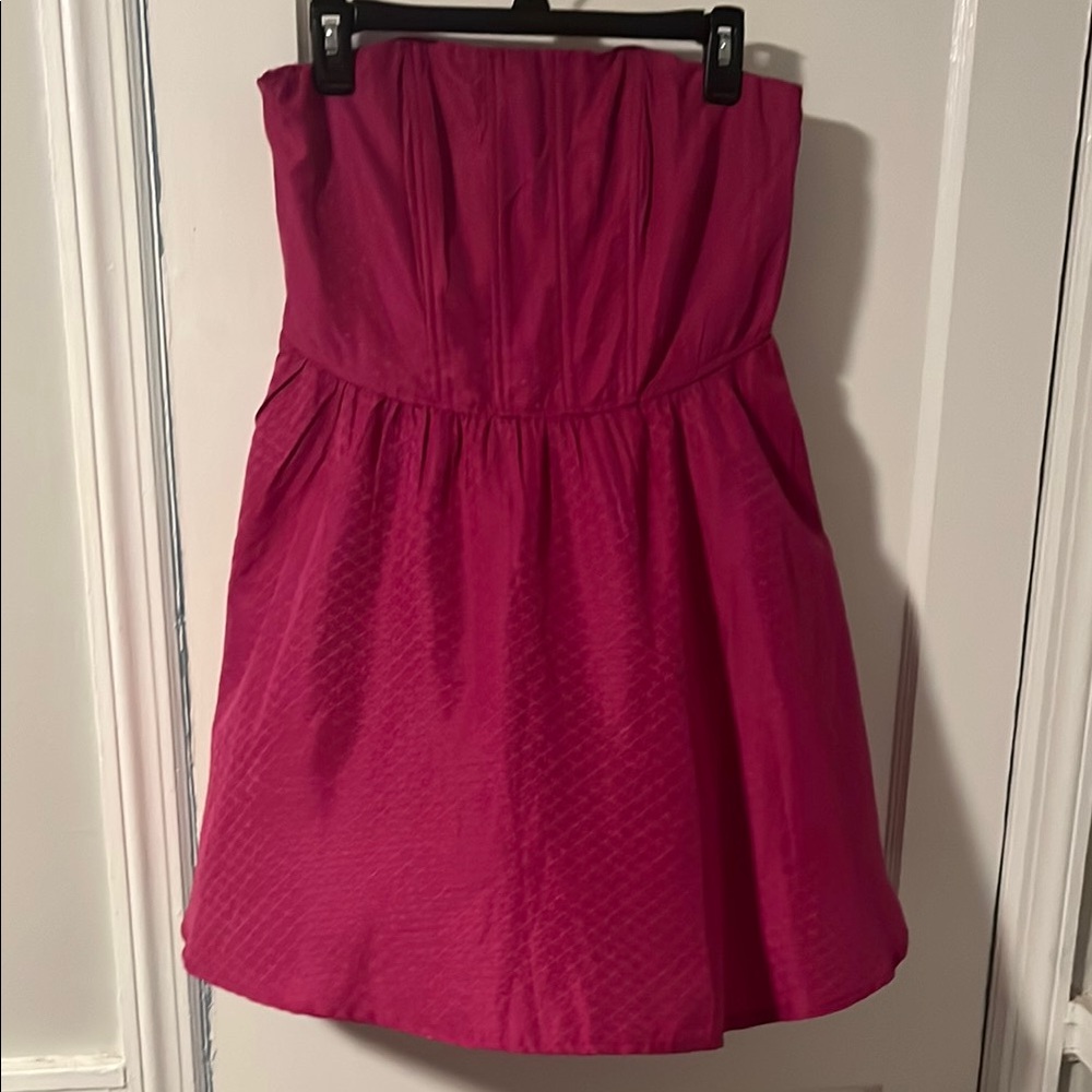 Strapless Dress with Corset Top